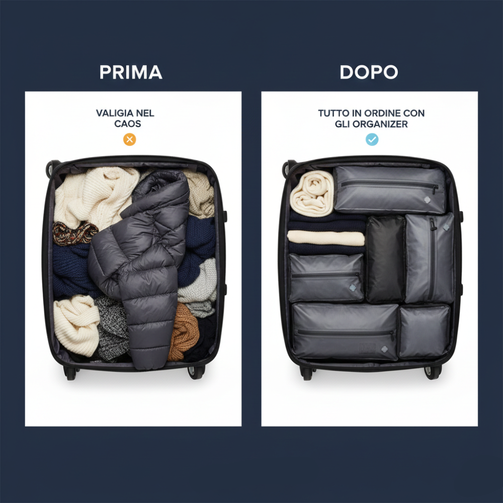 Viaggiaeasy - Organizer Sottovuoto Da Viaggio